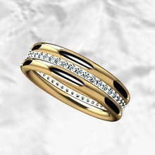 anel Whit elefante rabo penas joalheria Casamento moda diamante ouro noivado resina modelo nh longo voi 3d print model - Mito3D