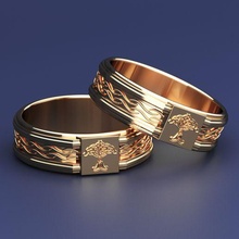 ring yggdrasil jewelry viking odin medieval gold ancient god tree valhalla norse pagan celtik symbol signet silver man finger rings 3d print model - Mito3D