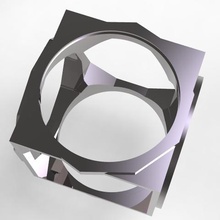 6 Ringe 1 Schmuck Siegelring modern elegant Mode Stil 3d print model - Mito3D