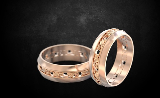 anelli amanti 155 3dprinted design moda oro d'oro gioiello gioielleria Stampa stampabile stampa prototipazione argento 3d print model - Mito3D