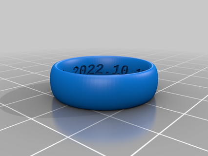 ringtest2 personalizzato anelli 3d print model - Mito3D