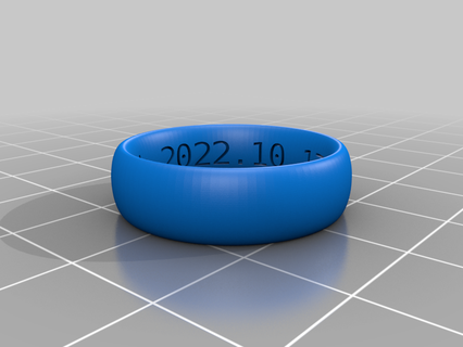 ringtest customized rings 3d print model - Mito3D
