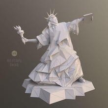 émeute liberté poly 3d print model - Mito3D