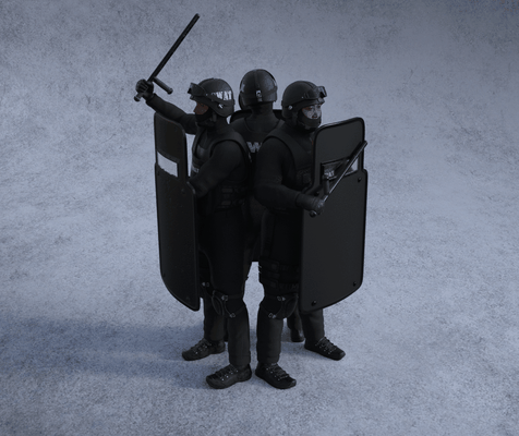 alboroto policía estatua miniatura if figurilla diorama modelo entrenar caliente ruedas imprimible resina sla gratis escultura 1 64 juguete 3d print model - Mito3D