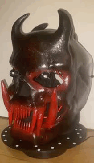 riot raver skull mask evil halloween carnival rave tekno 3d print model - Mito3D