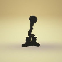 rip soldado art contestación el homenaje botas 3d print model - Mito3D