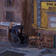 rippers london hansom cab game historical taxi transport 3d print model - Mito3D