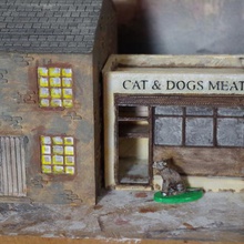 os extractores de londres gato carne cachorro vendedor arquitetura 3d print model - Mito3D