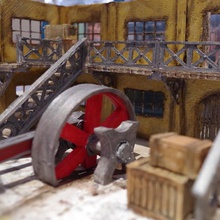 os extractores de londres, modulares, fábrica arquitetura 28mm histórico steampunk vitoriano wargame wargaming 3d print model - Mito3D