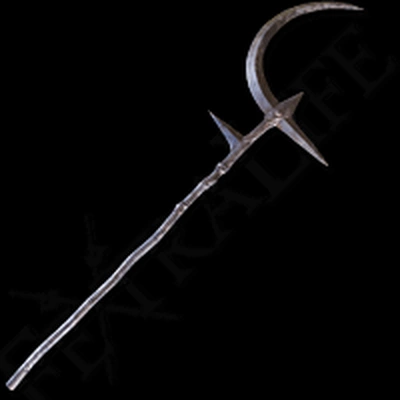 ripple crescent halberd - elden ring game medieval game weapon dlc knight resin cosplay sword dragon sla dlp darksouls soulslike bloodborne sekiro glaive greatsword 3d print model - Mito3D