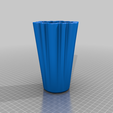 ondulation vase plante pot 2 filet fleur décor 3d print model - Mito3D