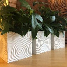 ripple vases cube 3d print model - Mito3D