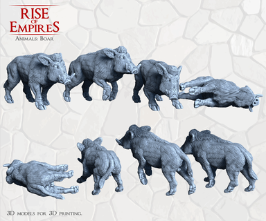 rise empires boar 3d print model - Mito3D