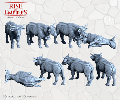 rise empires cattle 3d print model - Mito3D