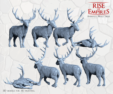 rise empires deer stag 3d print model - Mito3D