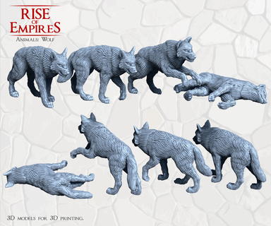 rise empires wolf 3d print model - Mito3D
