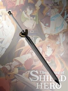 yükselen kalkan kahraman raphtalia kılıç yükselen kalkan kahraman Katana vasal Raphtia kılıç kalkan Naofumi kahraman anime manga destek kılıç 3d print model - Mito3D