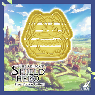 rising shield hero filo cookie cutter 3d print model - Mito3D
