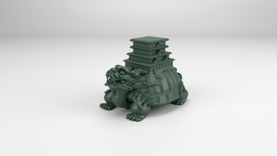 rising sun turtle clan board games stronghold 3d print model - Mito3D