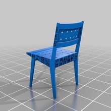 risom sedia 3d arte mobilia modello test utile legna model_furniture 3d print model - Mito3D
