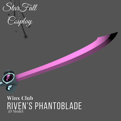 riven's phantoblade winx club specialists riven cosplay specialist sword 3d print model - Mito3D