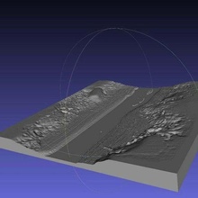 rivière bord fossé rochers terrain buildings_structures 3d print model - Mito3D