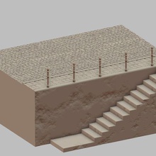 river embankment 3d print model - Mito3D