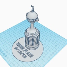 Fluss Teller 3d print model - Mito3D