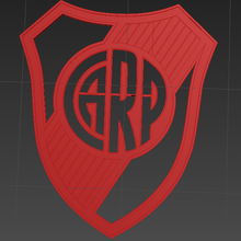river plate argentina coat arms shield football soccer 3d print model - Mito3D