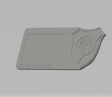 nehir tabak kart Kulp destek river plate versiyon 2 Futbol kulüp 3d print model - Mito3D