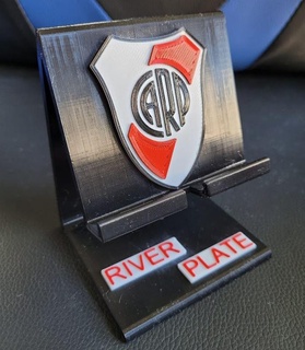 river plate cell phone support 3d print model - Mito3D