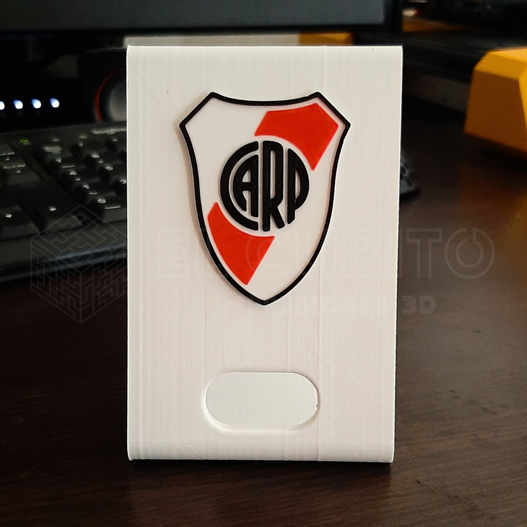 fiume piatto cellulare supporto calcio argentina Telefono messi 3D print model - Mito3D