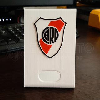 río plato celular apoyo fútbol argentina teléfono messi 3d print model - Mito3D