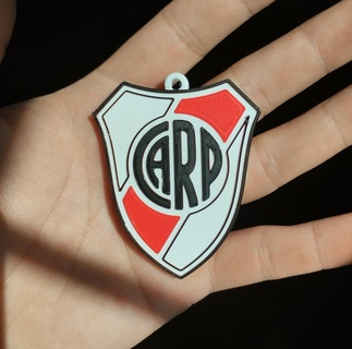 river plate key ring color change Jewelry soccer argentina team keychain commercial 3d print model - Mito3D