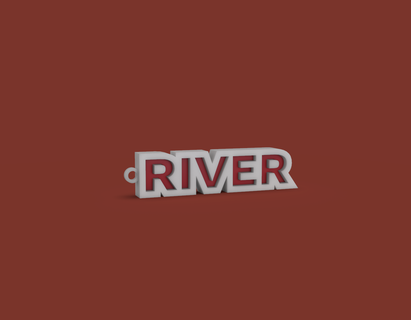 río plato llavero joyería joya fútbol colgante pendiente diseños 3d print model - Mito3D