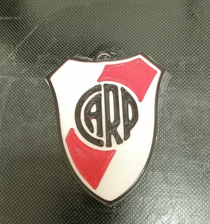 river plate keychain 3d print model - Mito3D