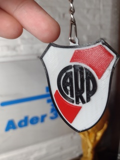 river plate keychain Various river river plate soccer keychain river keychain keychain river keychain  3d print model - Mito3D