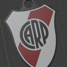 river plate keychain 3d print model - Mito3D
