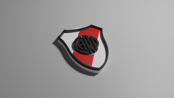 river plate keyring soccer afa argentina key ring keychain art design football 3d print model - Mito3D