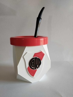 río plato compañero mate3d remojar jarra fútbol argentina carpa clubs 3d print model - Mito3D