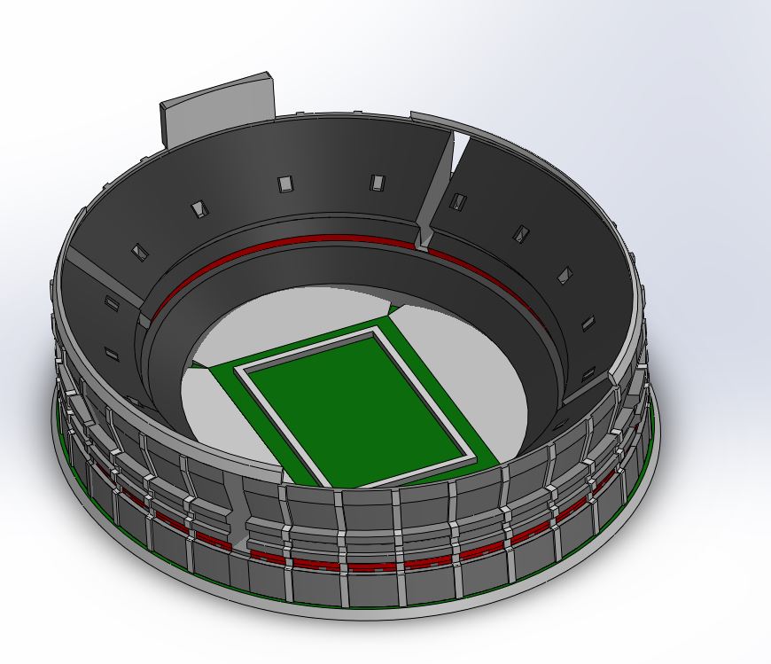 river plate monumental stadium momumental soccer argentina bombonera mouth millionaire 3D print model - Mito3D