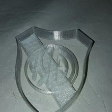 river plate shield argentina home cookie cutter cutting 3d print model - Mito3D
