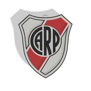river plate shield keychain afa soccer toy collection pendant argentine 3d print model - Mito3D