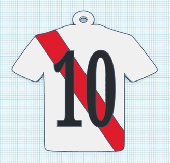 river plate t-shirt keychain keychain river plate keychain keychain  3d print model - Mito3D