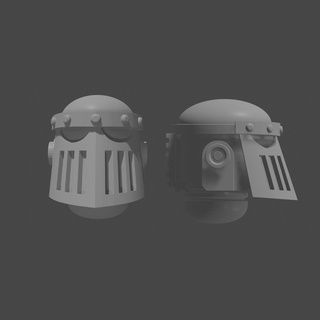 rivet armor helmet truescale tabletop space soldiers wargaming heresy 3d print model - Mito3D