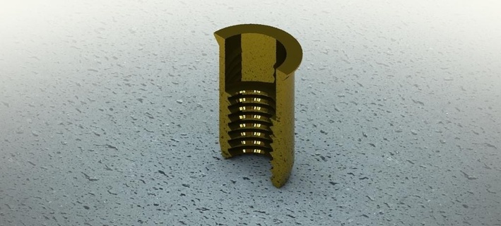 rivet écrou m8 salope rivet m8 rivet écrou m8 pièces 3d print model - Mito3D