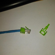 rj45 quebrado clipe vários rede ethernet 3d print model - Mito3D