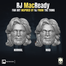 rj macready fan art head inspired 3d print model - Mito3D