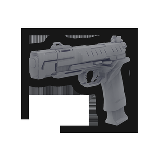 rk5 pistol gun callofduty call duty guns 3d print model - Mito3D