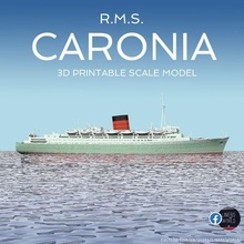 rms caronia cunard verde diosa Oceano transatlántico crucero Embarcacion 3d print model - Mito3D